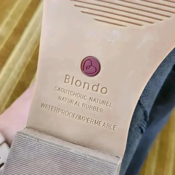 Blondo Gray Suede Waterproof Zip Boots 10 W - Picture 16 of 16